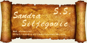 Sandra Šiljegović vizit kartica